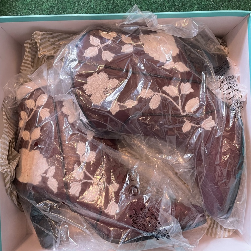 KATE SPADE NWOT womens dalton ankle boot burgundy 9.5 - Picture 10 of 10